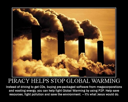 Piracy global warming